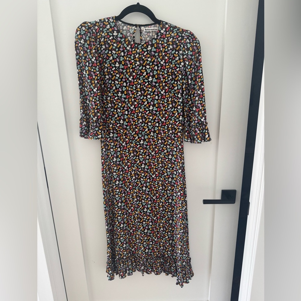 Reformation Hansen Dress - floral multicolor - size 6